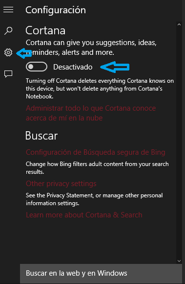 Desactivar Cortana En Windows 10 8826