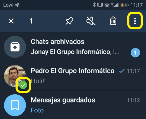 C Mo Archivar Y Desarchivar Un Chat En Telegram