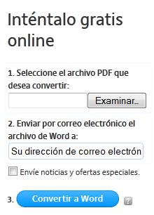 Imagen - Convertir archivo PDF a Word
