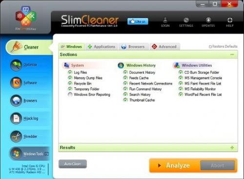 Imagen - SlimCleaner 2.0 optimiza tú ordenador