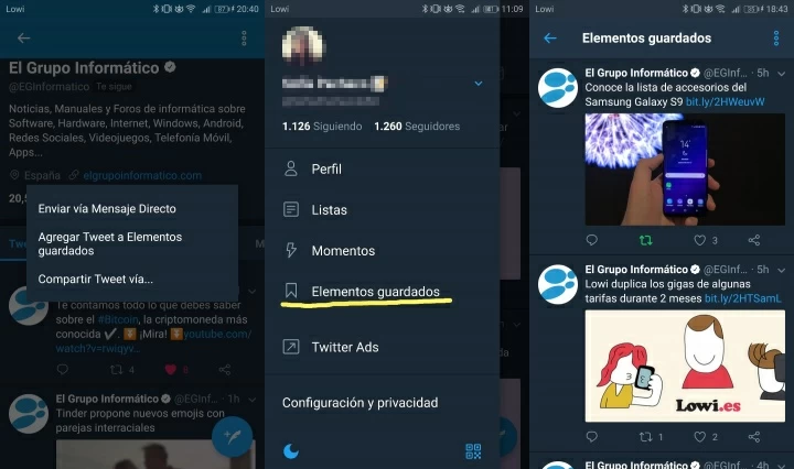 Twitter Ya Permite Guardar Tweets En Elementos Guardados