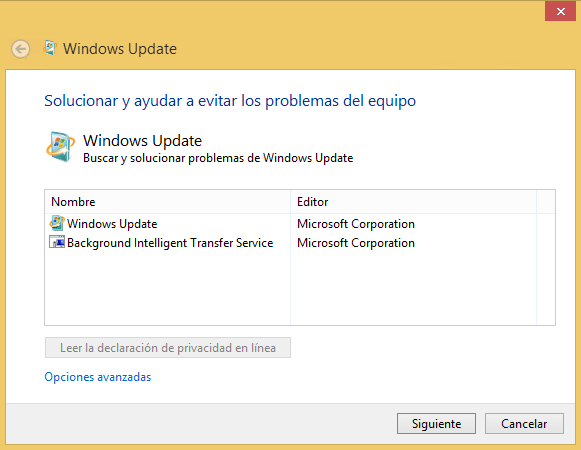 Windows Update provoca el error: "No hemos podido completar las