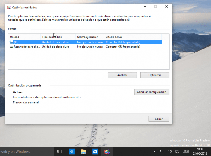 Imagen - Cómo desfragmentar el disco duro en Windows