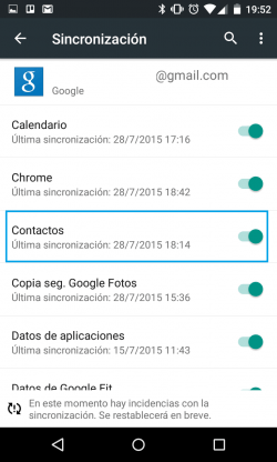 Imagen - Cómo hacer copia de seguridad automática de los contactos en Android