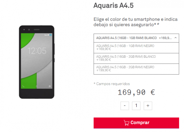 Imagen - 7 webs donde comprar bq Aquaris A4.5