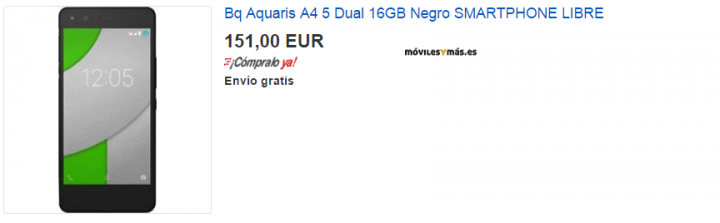 Imagen - 7 webs donde comprar bq Aquaris A4.5