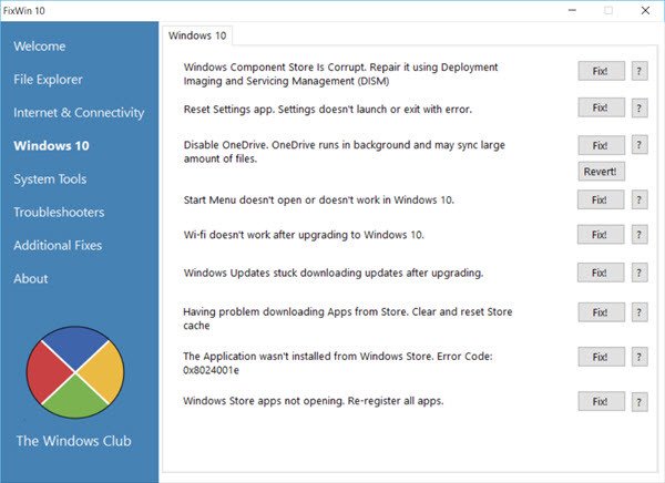 Imagen - Soluciona los problemas de Windows 10 con FixWin for Windows 10