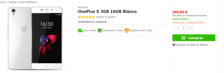 Imagen - Dónde comprar el OnePlus X en España