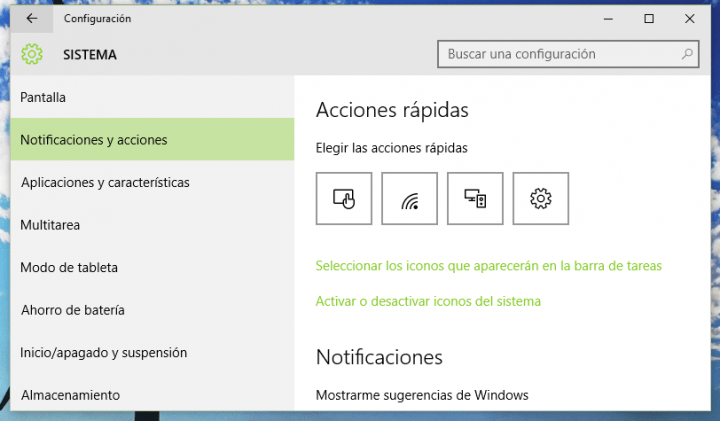 Imagen - Cómo personalizar el área de notificaciones de Windows 10