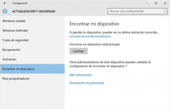 Imagen - Encuentra tu dispositivo perdido con Windows 10