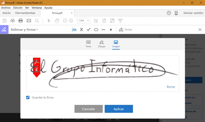 Imagen - Cómo firmar documentos en el ordenador sin escáner