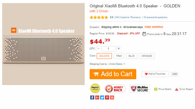Imagen - Dónde comprar el Xiaomi Mi Bluetooth Speaker