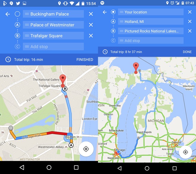 Imagen - Google Maps para Android añade múltiples destinos