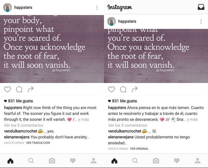 Imagen - Instagram traduce las descripciones y comentarios de las fotos