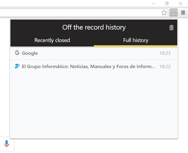 Imagen - Cómo guardar el historial en modo incógnito de Google Chrome