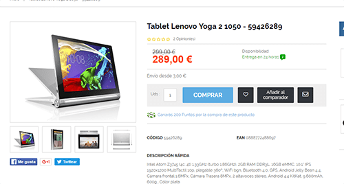 Imagen - Dónde comprar Lenovo Yoga Tablet 2