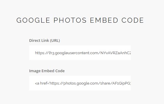 Imagen - Cómo insertar fotos de Google Fotos en cualquier web