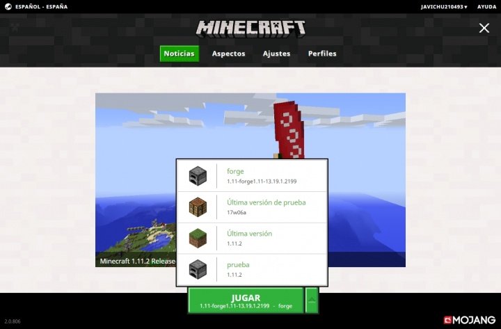 Imagen - Cómo cambiar la versión de Minecraft