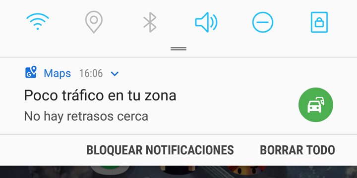 Cómo deslizar el panel de notificaciones con un gesto hacia abajo en el Samsung Galaxy S8