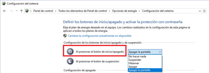 Imagen - Personaliza el comportamiento del botón de encendido de tu PC en Windows 10