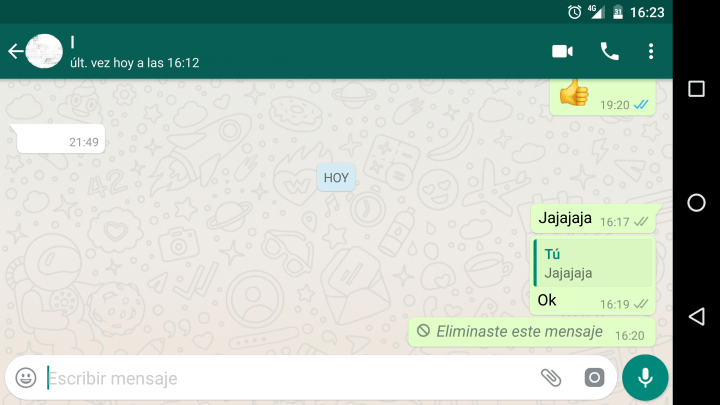 Imagen - Cómo borrar mensajes enviados en WhatsApp