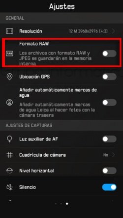 Imagen - Cómo activar el formato RAW en Huawei