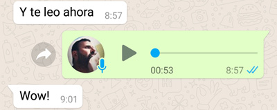 Imagen - Cómo escuchar un audio de WhatsApp sin que salga el doble check azul en ese momento