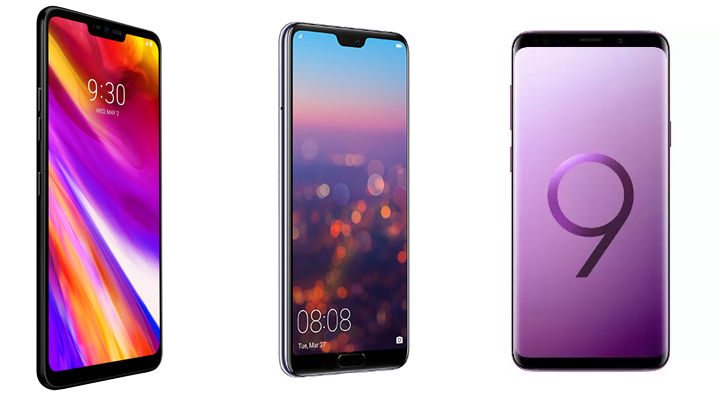 Comparativa: LG G7 ThinQ vs. Galaxy S9 Plus vs. Huawei P20 Pro