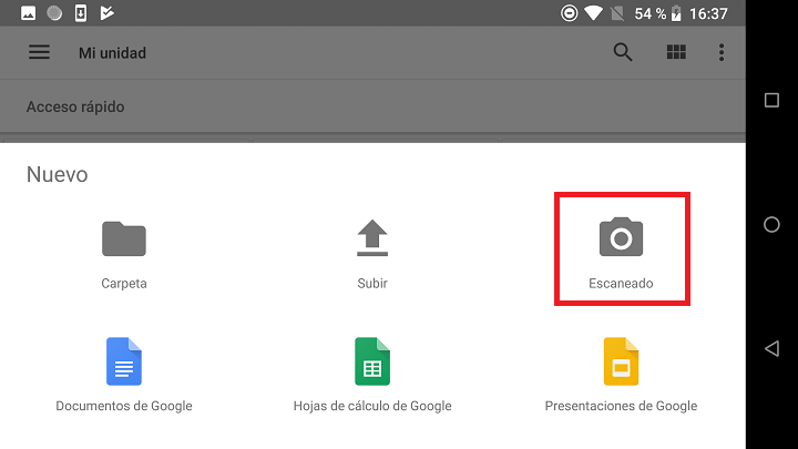 Imagen - Cómo escanear un documento con Google Drive