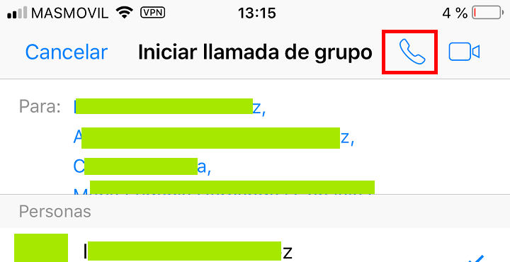 Imagen - Cómo hacer una llamada grupal en iOS