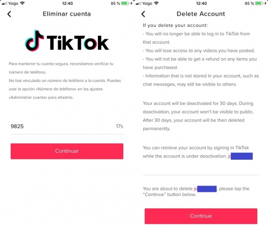 Imagen - Cómo eliminar la cuenta en TikTok