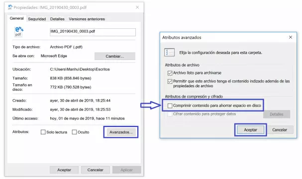 Como Quitar Las Dos Flechas Azules En Windows 10
