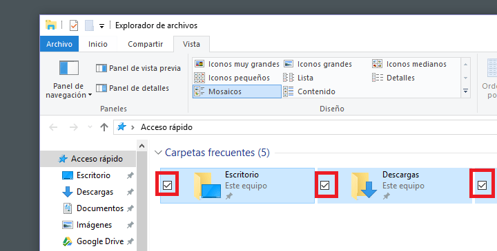 Imagen - Cómo quitar el cuadro de selección de los iconos Windows 10