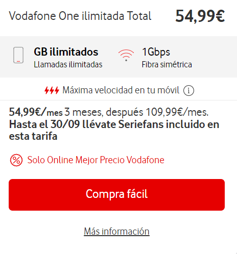 Imagen - Todo sobre las tarifas Vodafone One