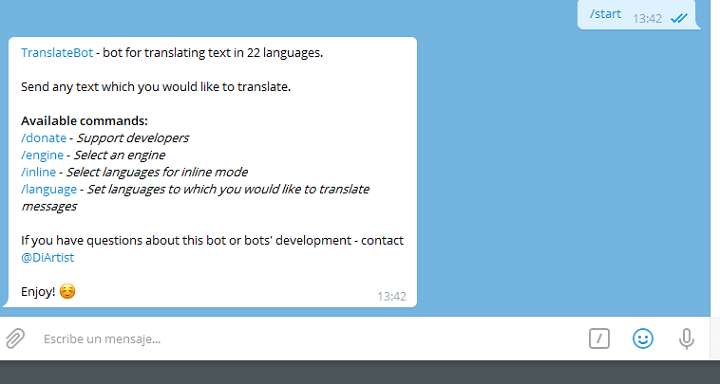 Imagen - Cómo utilizar Telegram para traducir en varios idiomas