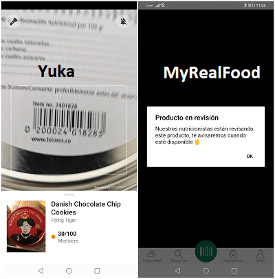 Imagen - Comparativa: MyRealFood vs Yuka