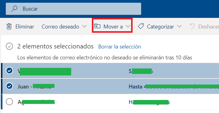 Imagen - Cómo recuperar un correo no deseado en Hotmail/Outlook