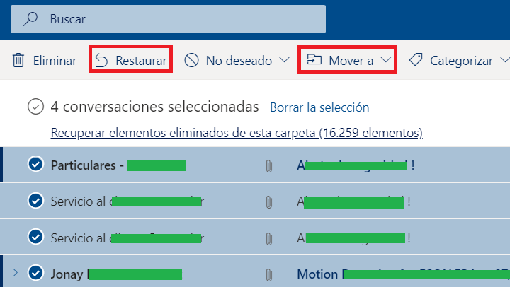 Imagen - Cómo recuperar un correo no deseado en Hotmail/Outlook