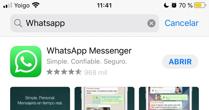 Imagen - Cómo volver a instalar WhatsApp