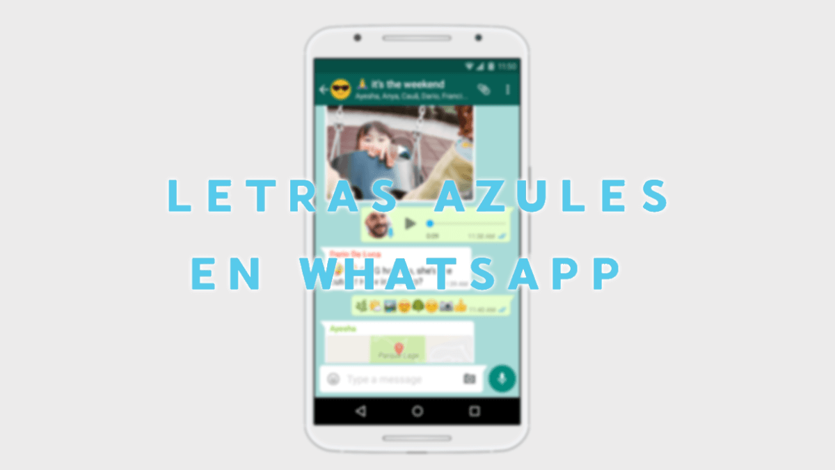 Cómo poner la letra azul en WhatsApp