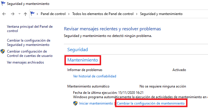 Imagen - Cómo desactivar mantenimiento automático en Windows 10