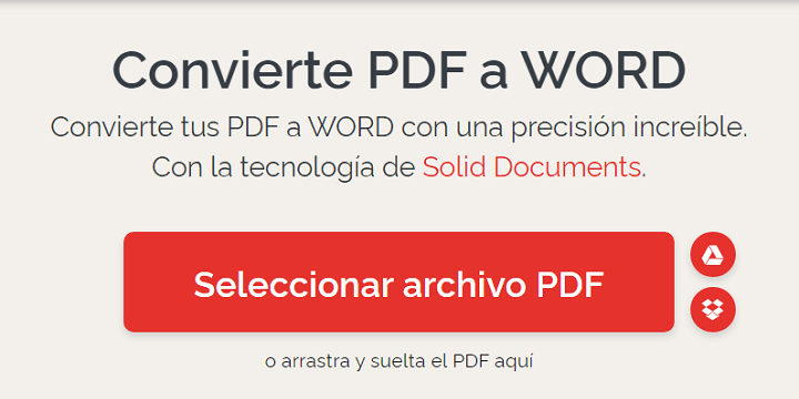 Imagen - Convertir archivo PDF a Word