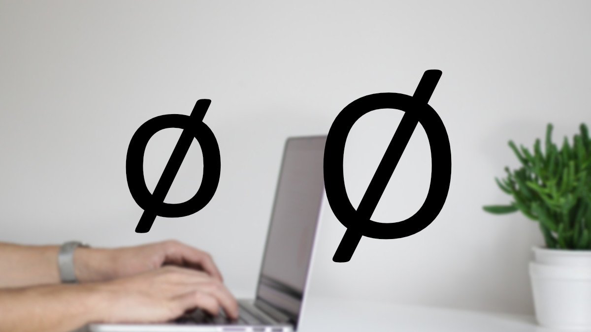 Cómo escribir el símbolo diámetro