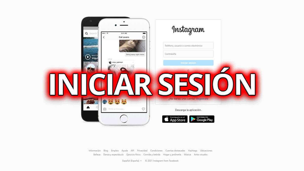 Cómo iniciar sesión en Instagram