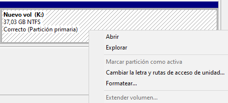 Imagen - Cómo crear y ocultar particiones en Windows 10