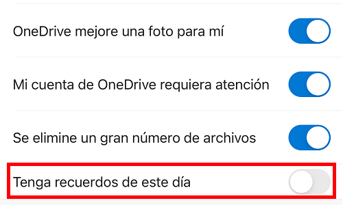 Imagen - Cómo desactivar la notificación de &quot;En este día&quot; en OneDrive