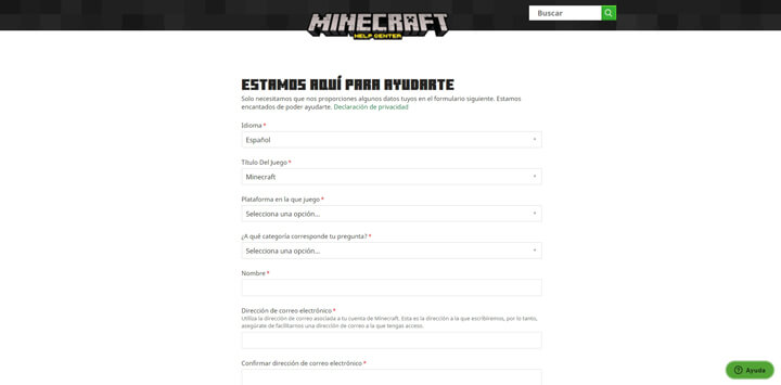 Imagen - Cómo contactar con Minecraft