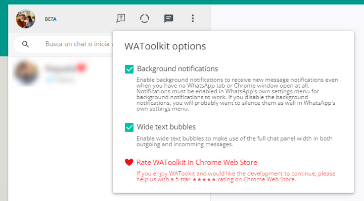 Imagen - WAToolkit: recibe notificaciones de WhatsApp en Chrome