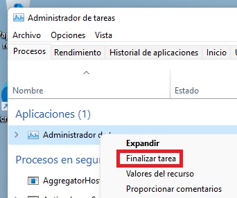 Imagen - Cómo forzar el cierre de una aplicación en Windows 11