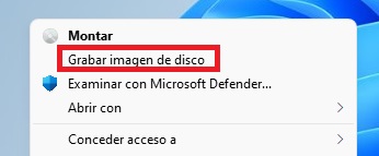Imagen - Cómo grabar una imagen ISO en un DVD o CD desde Windows 11